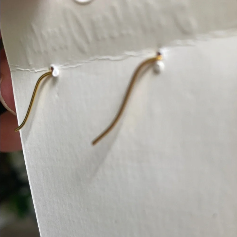 Gold and Green Bunny Earrings